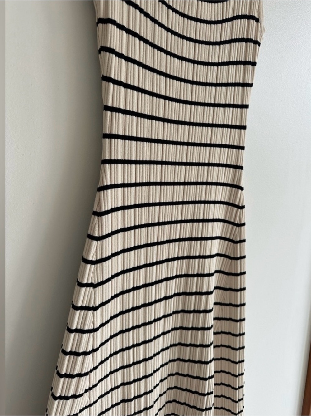 DISSH Billie Butter Stripe Ribbed Knit Maxi Dress Size L - Picture 7 of 16